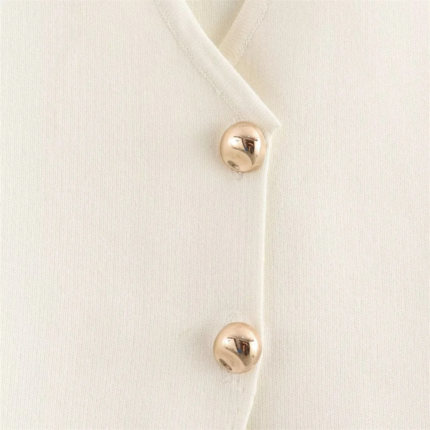 Luna | Cropped Knit Sleeveless Vest with Buttons