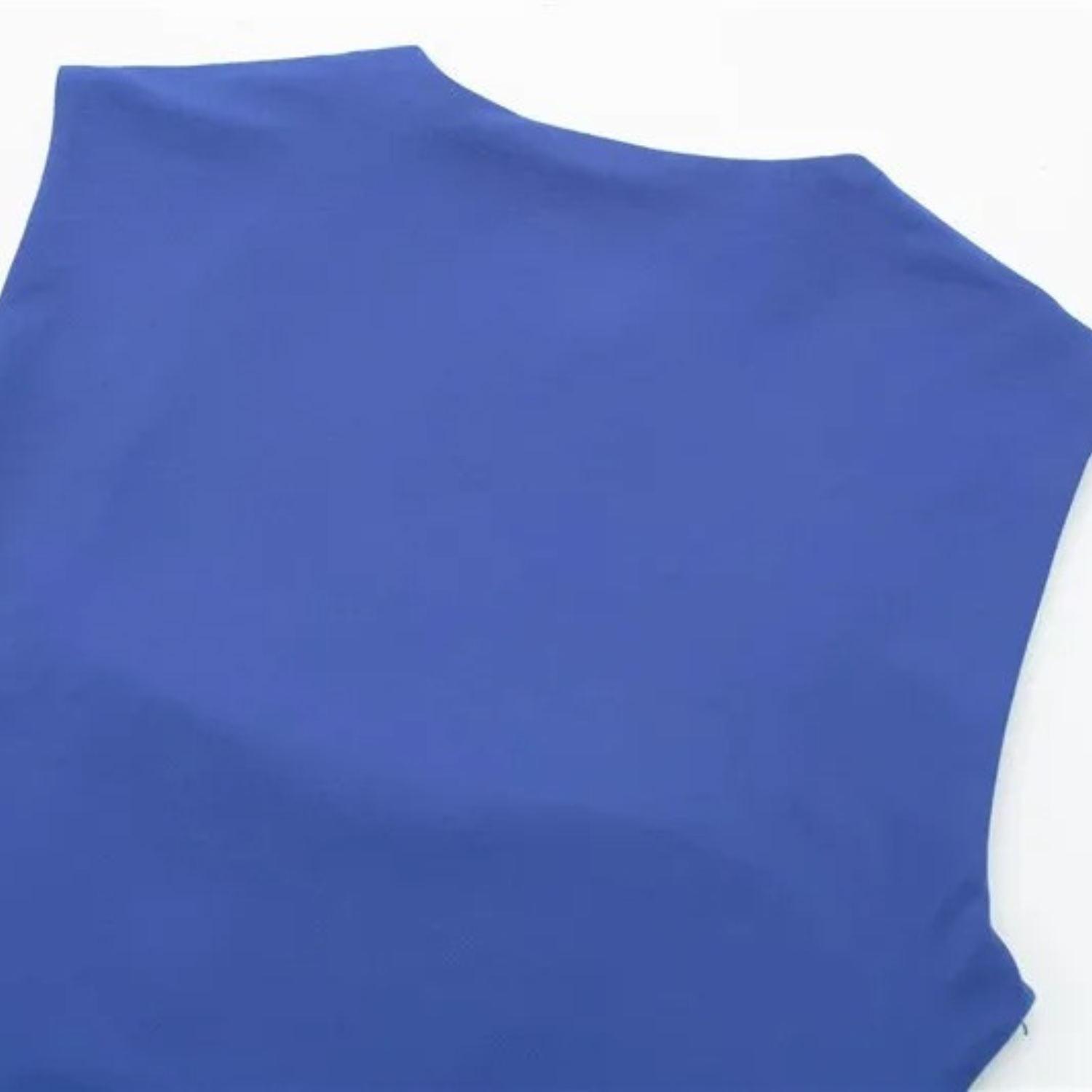 Tia | Square Neck Sleeveless Bodysuit in Blue