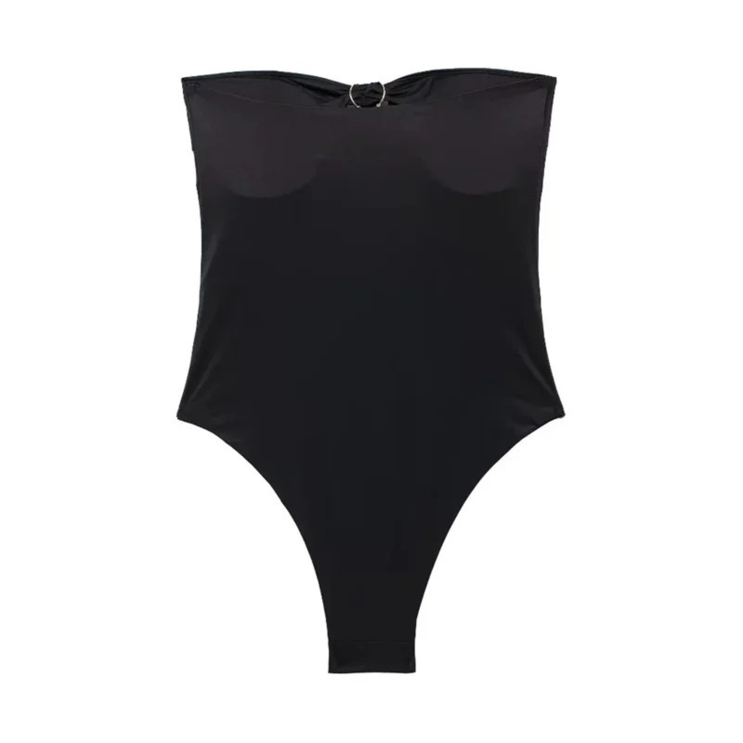 Mila | Strapless Sleeveless Bodysuit in Black